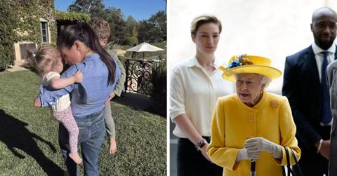 prince harry asked queen elizabeth take photo sussex kids