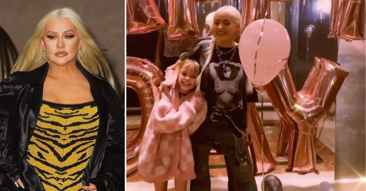 Christina Aguilera Celebrates Birthday With Her Daughter: Watch