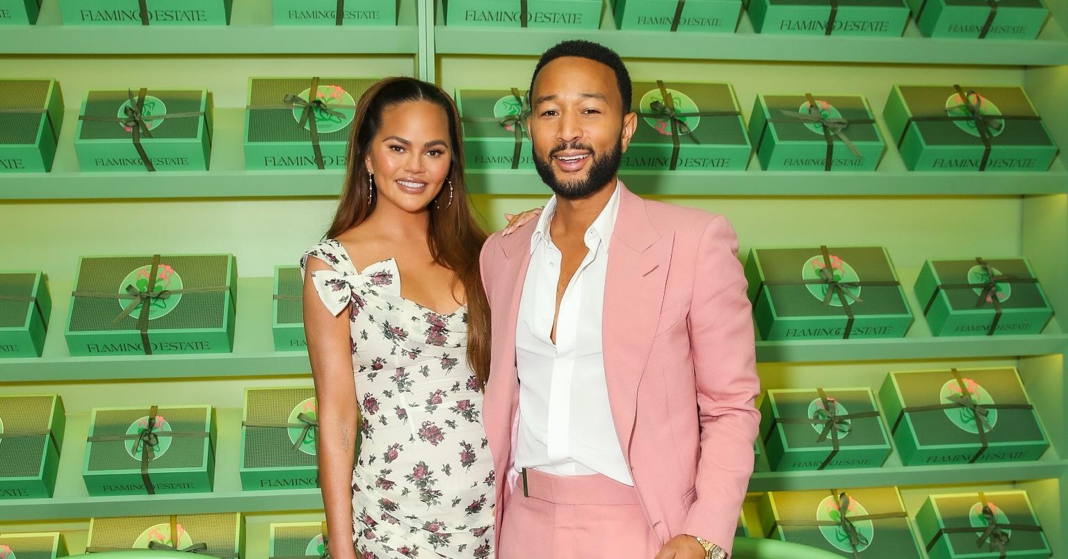 John Legend & Chrissy Teigen Look LovedUp During Night Out Photos