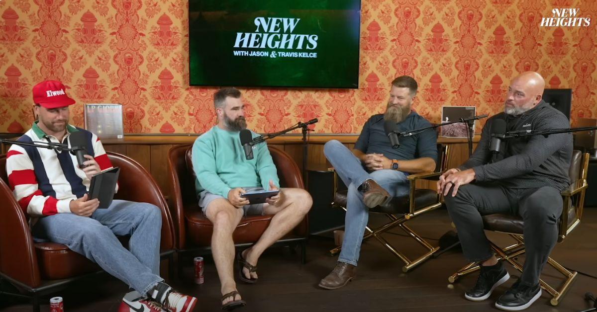 Photo of Ryan Fitzpatrick, Andrew Whitworth,Travis and Jason Kelce