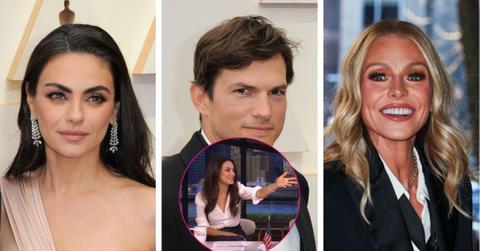 mila kunis ashton kutcher kelly ripa guest host