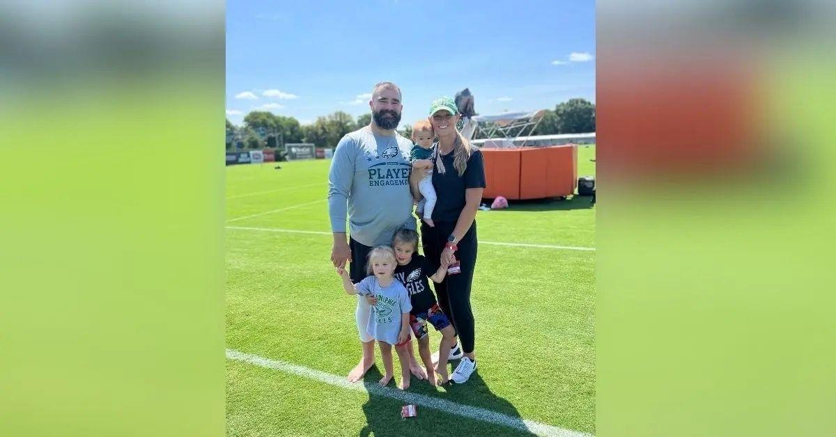 Photo of Kylie Kelce shared a hot take about attending her children's sports practices.