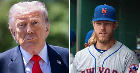 split of Donald Trump, Noah Syndergaard.