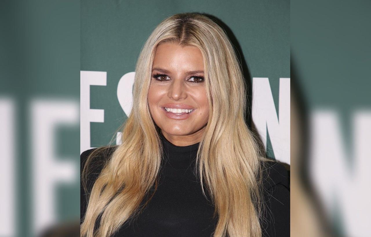 Jessica Simpson Wears CocoaColored SKIMS One Piece Catsuit