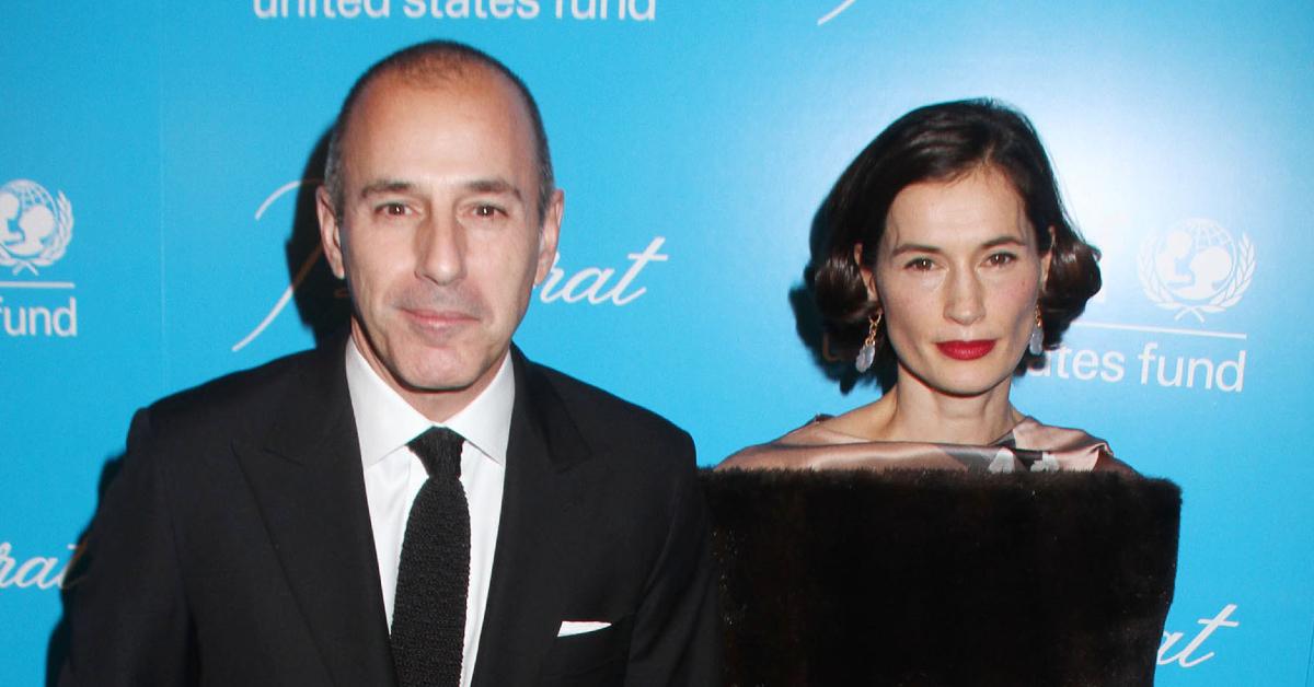 Matt Lauer & Annette Roque Reunite At Daughter's High School Graduation