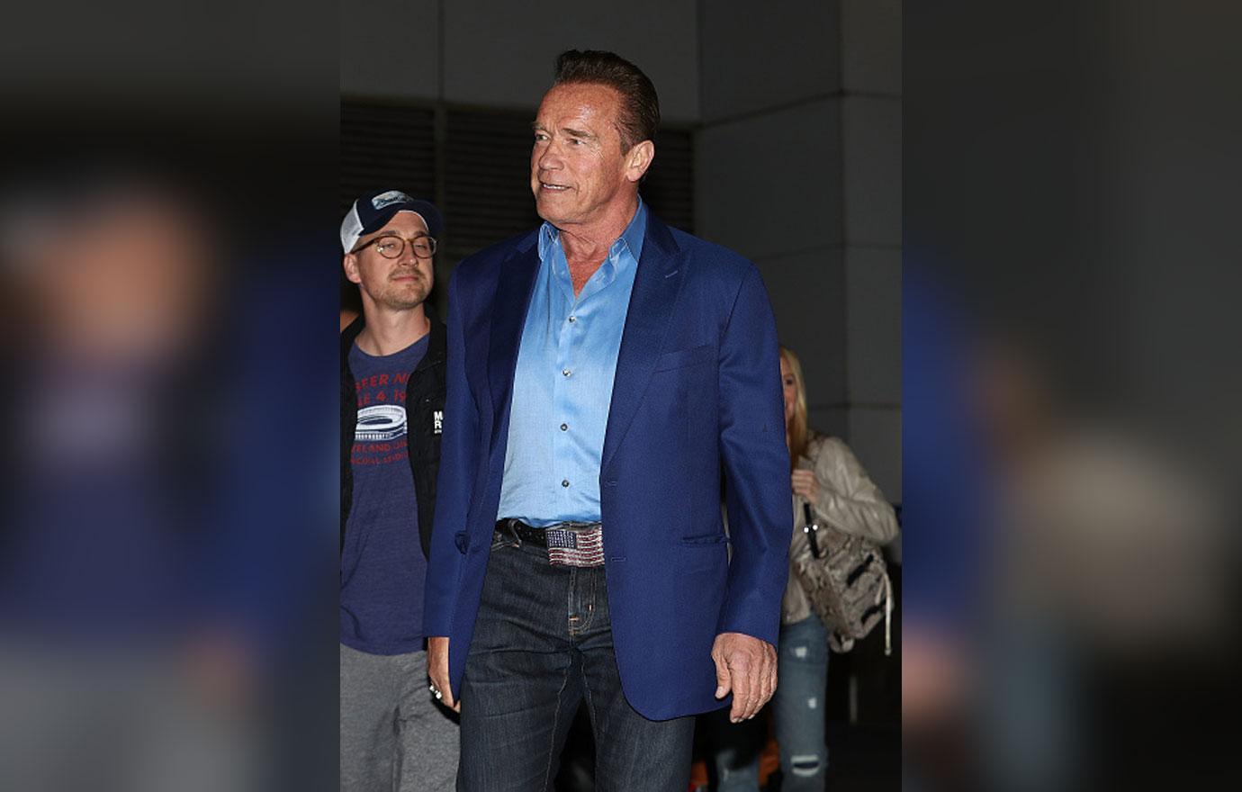 Arnold Schwarzenegger Arrives For Arnold Sports Festival Australia