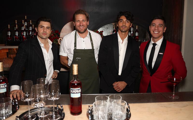 phil dunster chef curtis stone taylor zakhar perez alex negranza at sag ambassadors dinner hosted by official spirits sponsor campari