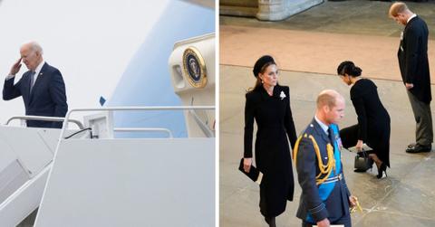 meghan markle prince harry denied air force one queen elizabeth funeral