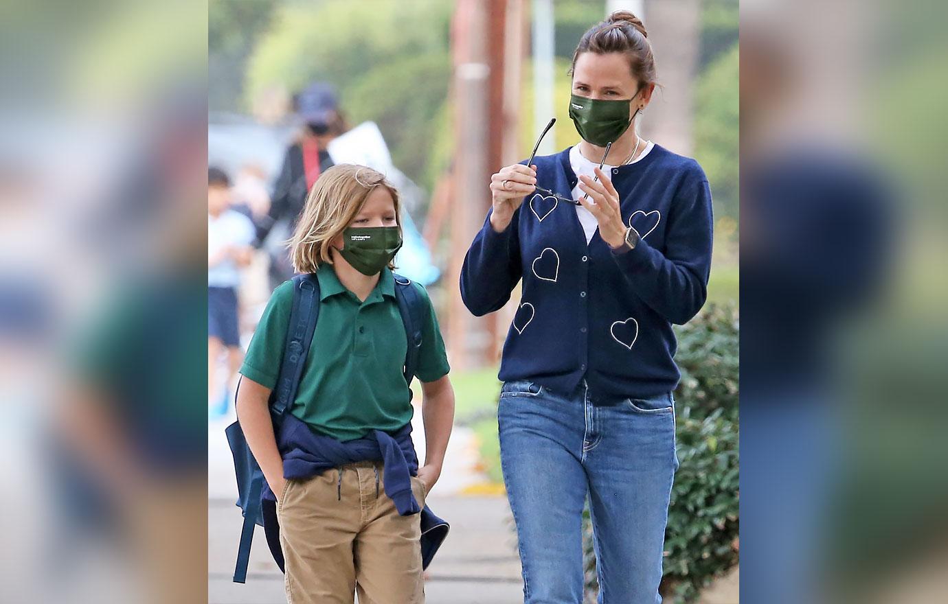 jennifer garner steps out with son samuel after sparking engagement rumors