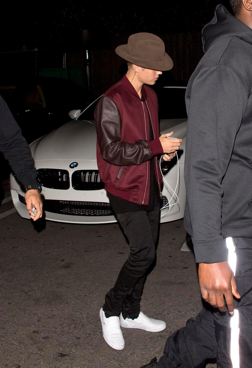 Justin Bieber and a very good looking mystery girl were seen arriving at &#8216;Hyde&#8217; Night Club in West Hollywood, CA