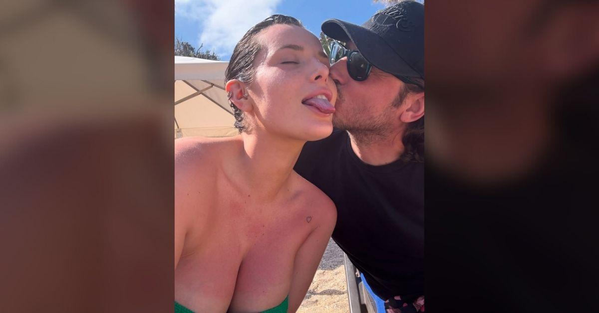 Photo of Bella Thorne's fans were confused why she got on one knee.