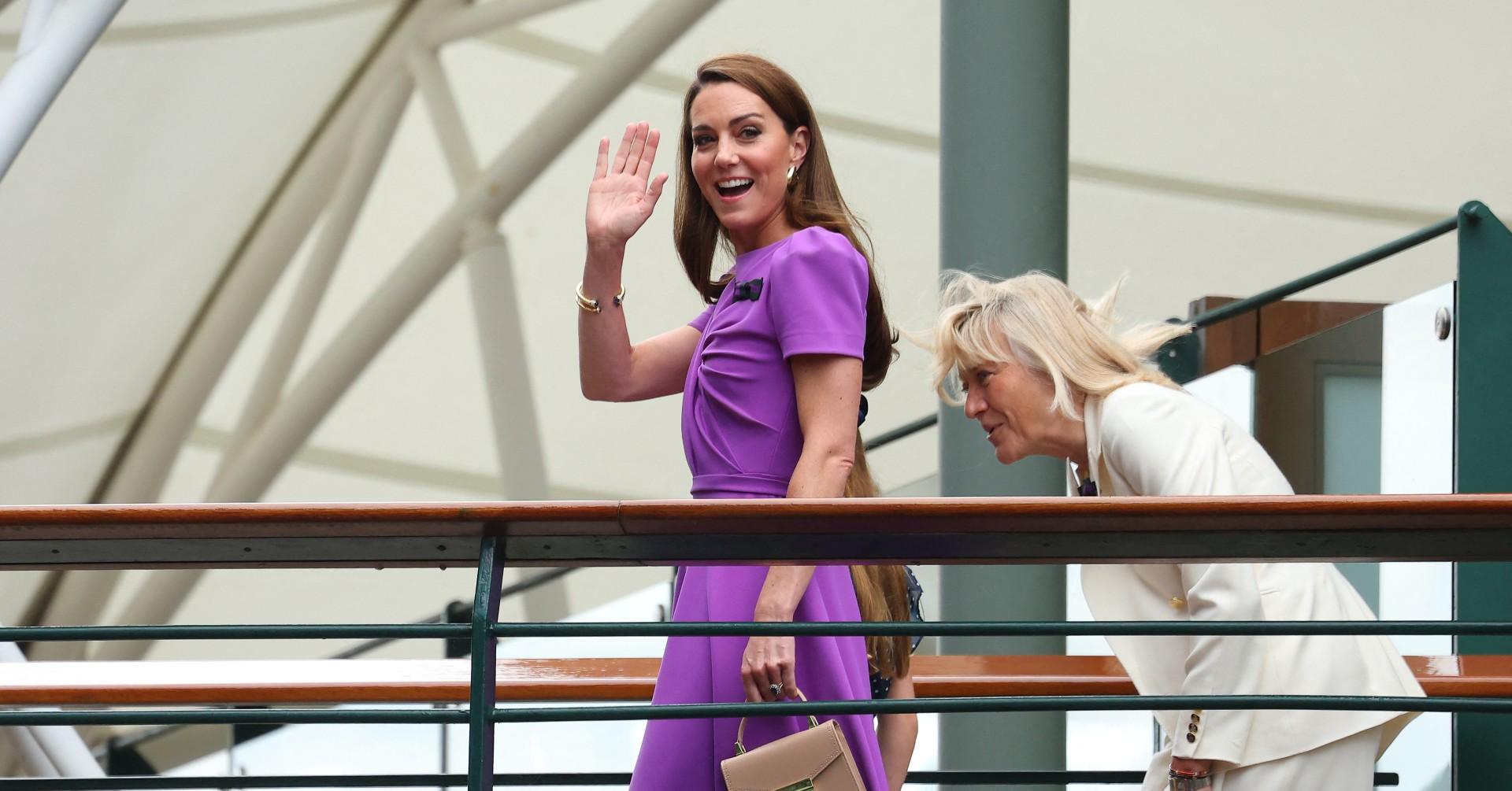 kate middleton attends wimbleton princess charlotte