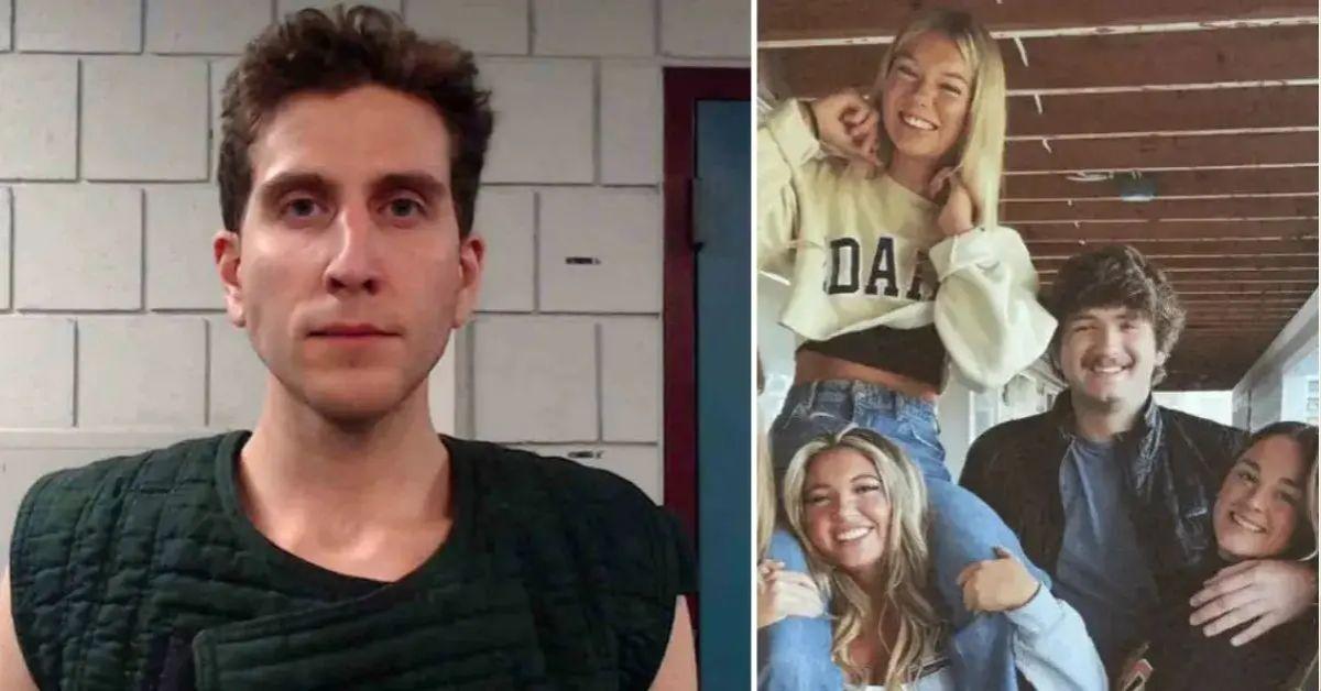 split photo of bryan kohberger and his victims