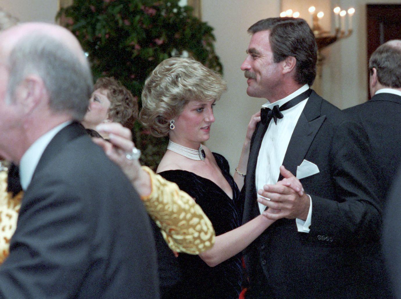 tom selleck apologized princess diana skills danced together