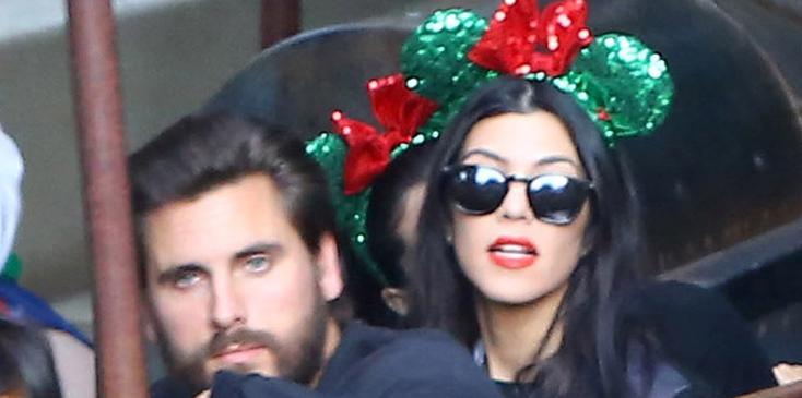 Kourtney Kardashian and Scott Disick take their birthday boys to Disneyland with the family