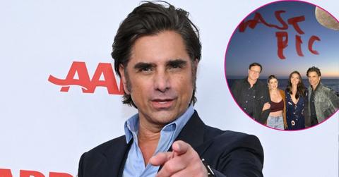 Photo of John Stamos; photo of Bob Saget, Kelly Rizzo, Caitlin McHugh and Stamos