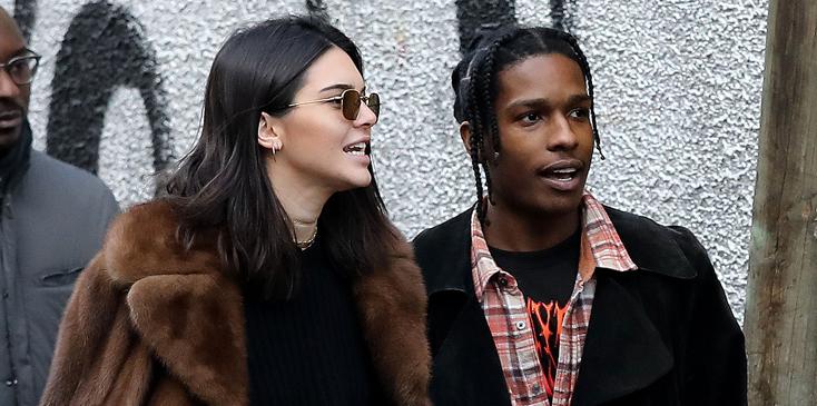 Kendall Jenner and A$AP Rocky Pictured Together - Kendall and A$AP Leaving  Kylie's Birthday Together PHOTOS