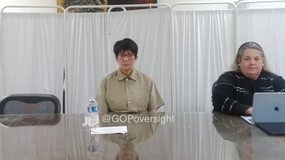 image of Ghislaine Maxwell invoked her right to remain silent during questioning on Monday, February 9.