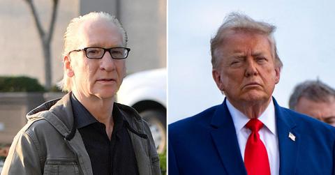 Photo of Bill Maher and Donald Trump.