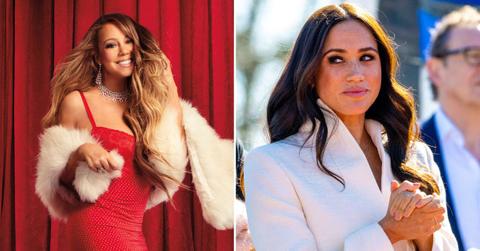 Composite photo of Mariah Carey and Meghan Markle