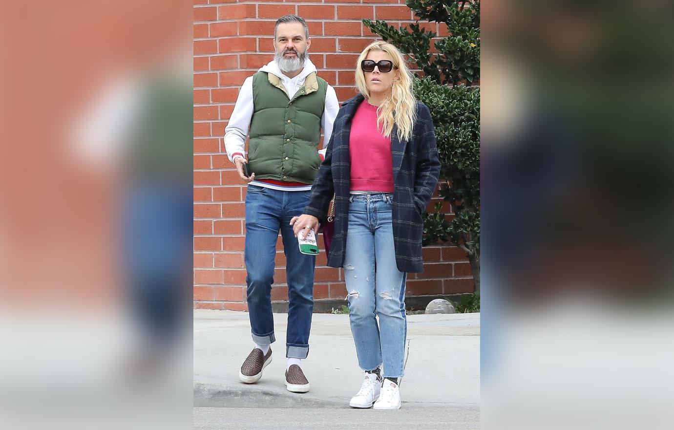 *EXCLUSIVE* Busy Philipps steps out with her husband a day after getting sunburned eyes from a photoshoot