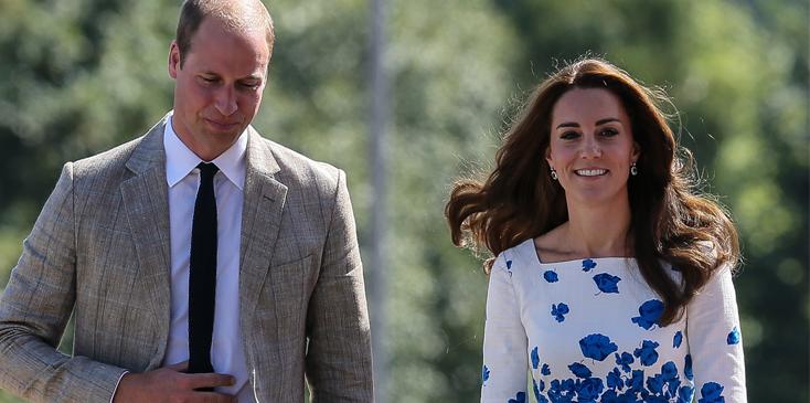 kate middleton white blue dress designer