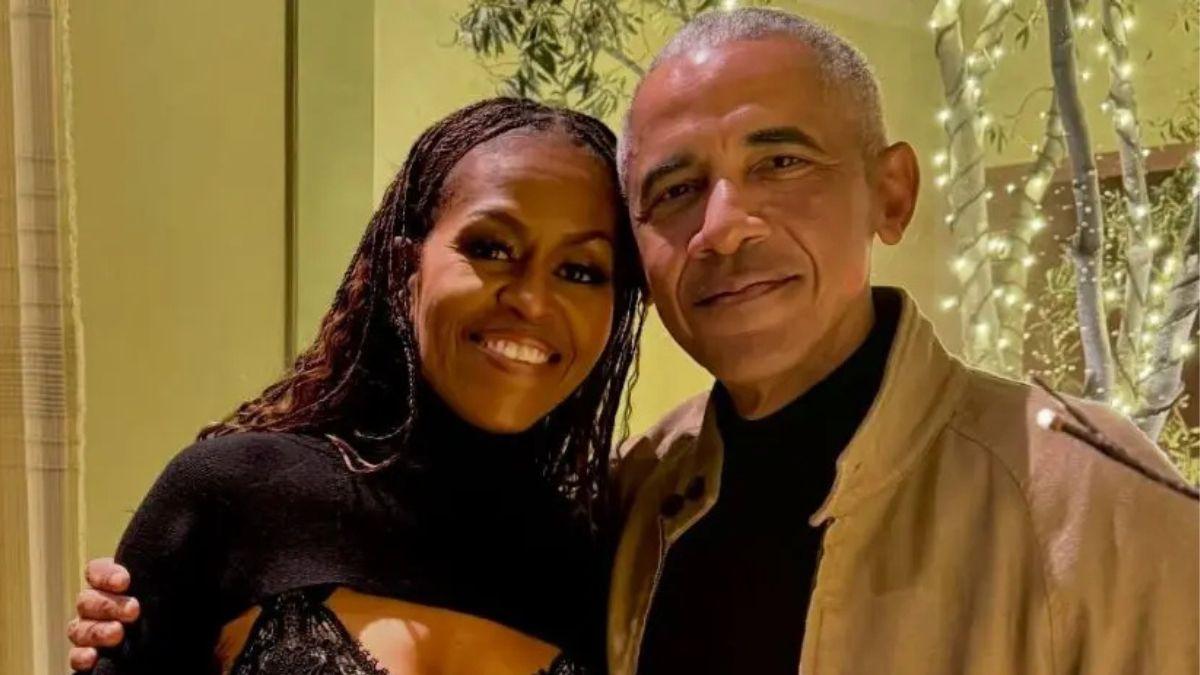 Photo of Barack Obama and Michelle Obama