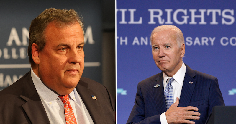 chris christie biden not fit president