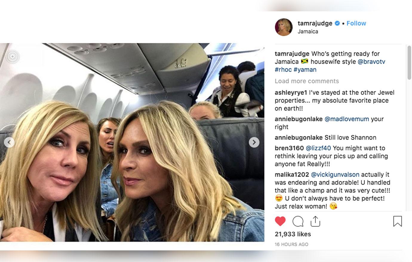 Tamra Judge Posts Unflattering Pic Of Her Bff Vicki Gunvalson 