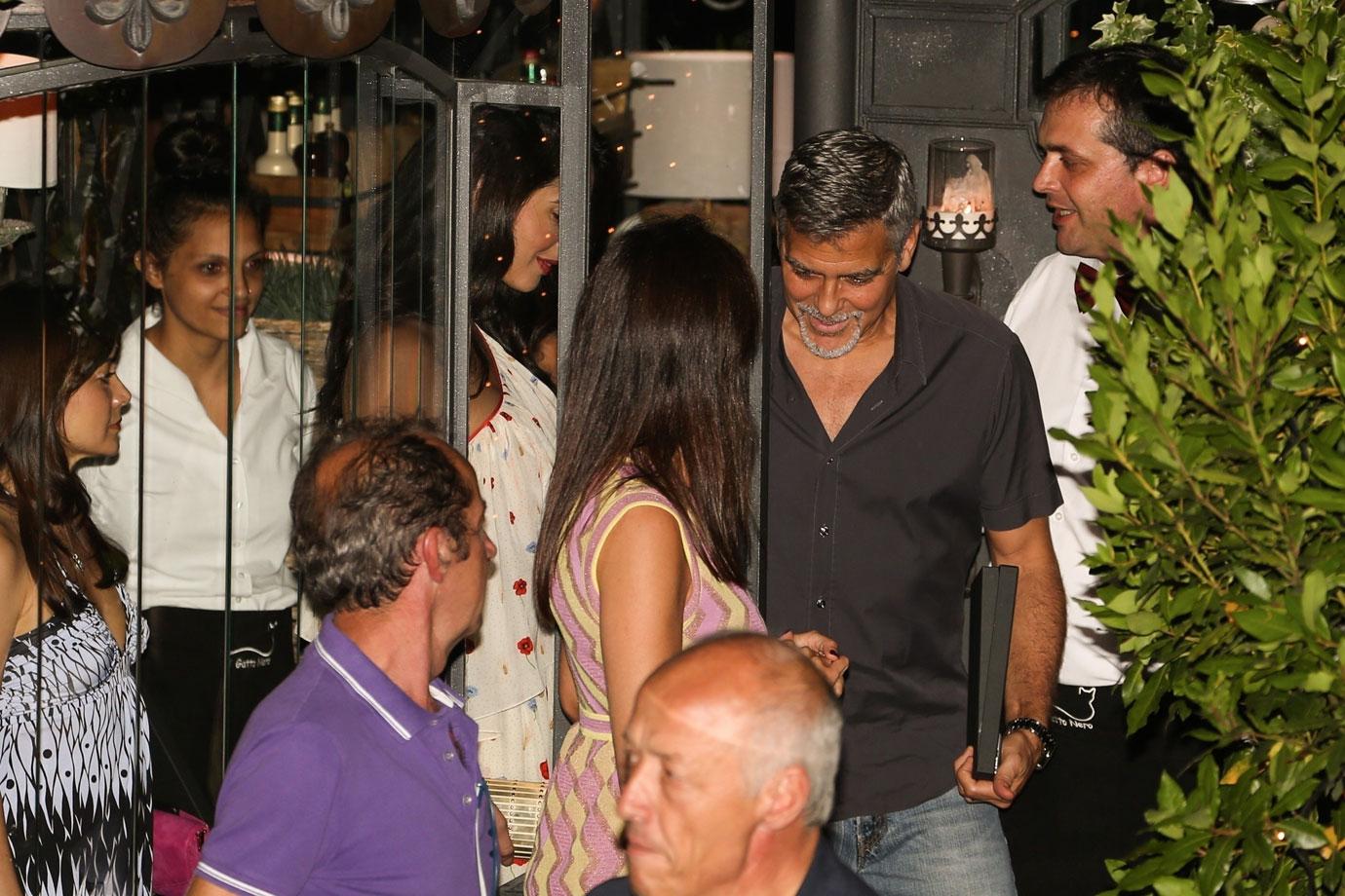 George Clooney Amal Clooney Twins Italy Photos 02