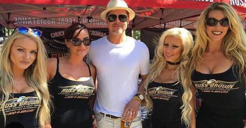 Brad pitt blonde women motorcycle show california hr