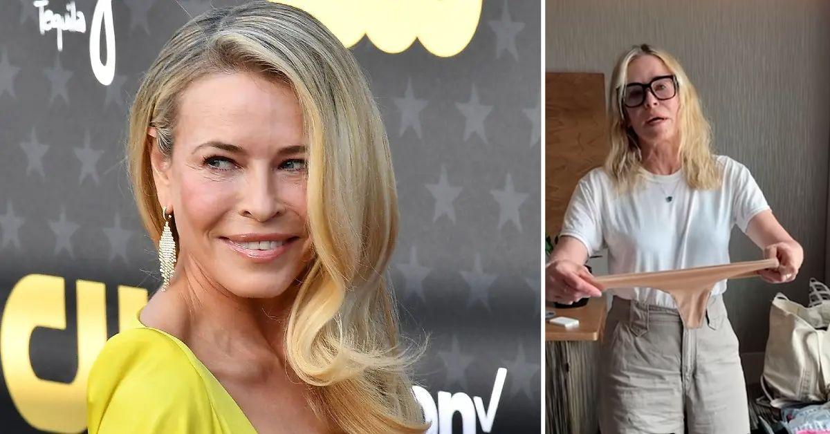 Two photos of Chelsea Handler