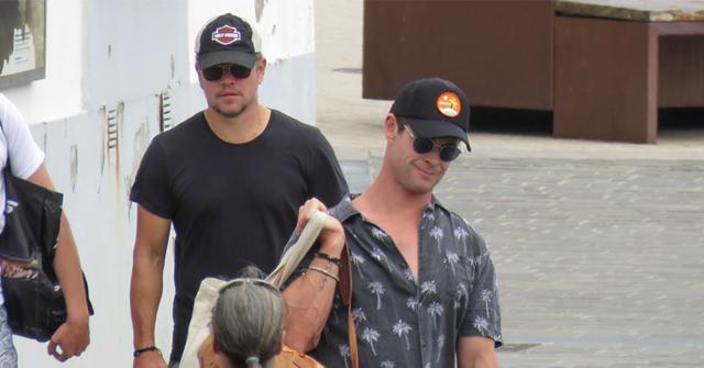matt damon and chris hemsworth header