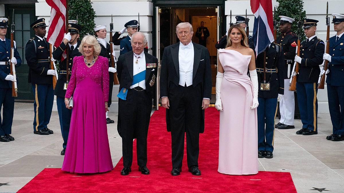 image of King Charles and Queen Camilla spent time with the president in Washington, D.C. 