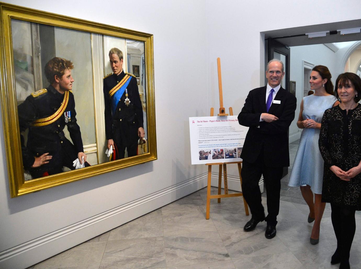 prince harry prince williams painting removed national portrait gallery feud