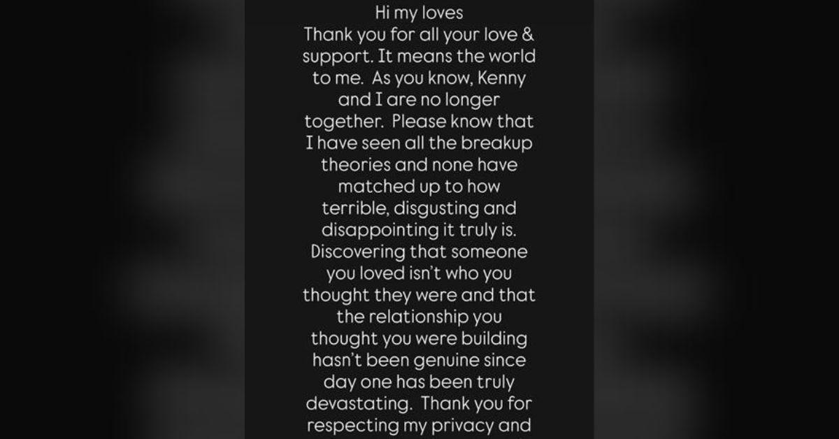 image of JaNa Craig addressed her split from Kenny Rodriguez.