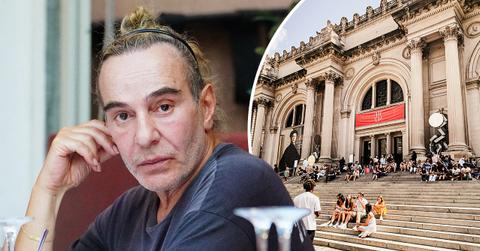 split image of John Galliano and the Met