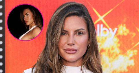 Image of Iris Kendall wowed in a halter-style white dress on her instagram.