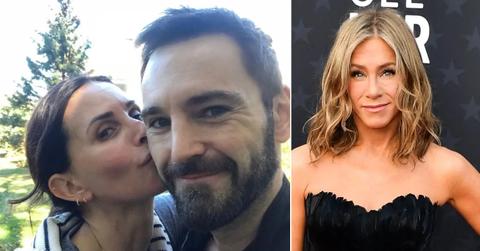 jennifer aniston wary courteney cox boyfriend johnny mcdaid