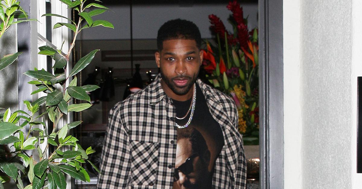 tristan thompson holds hands with mystery woman after clubbing in greece pp