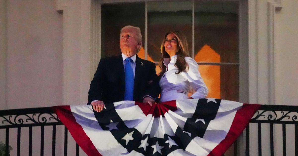 Photo of Donald Trump and Melania Trump