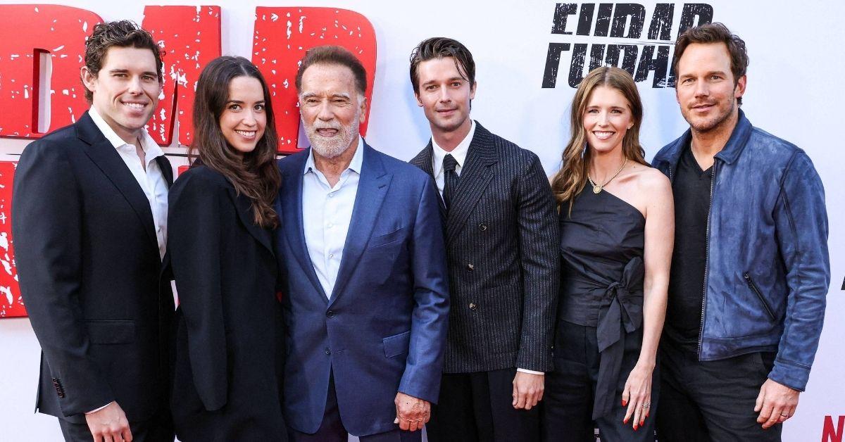 image of Christopher Schwarzenegger joined his sister Katherine Schwarzenegger and her husband, Chris Pratt, for a family day out.