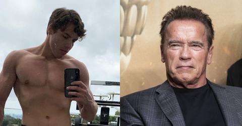 Joseph Baena and Arnold Schwarzenegger
