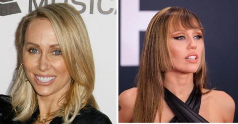 Composite photo of Tish and Miley Cyrus