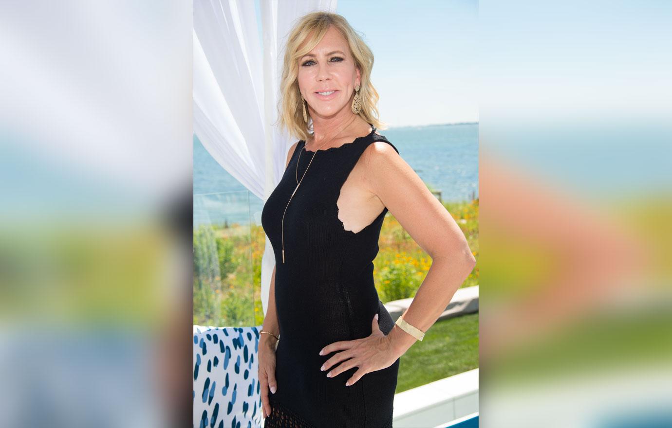 Vicki Gunvalson In Black Dress Kelly Dodd Fight Reunion