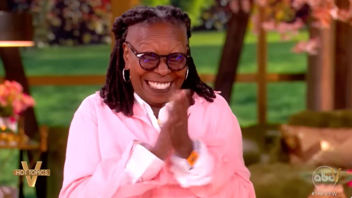 Photo of Whoopi Goldberg clapped over Alyssa Farah Griffin's idea.