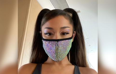 Celebrities Who Rock The Most Fashionable Face Masks: Ariana Grande