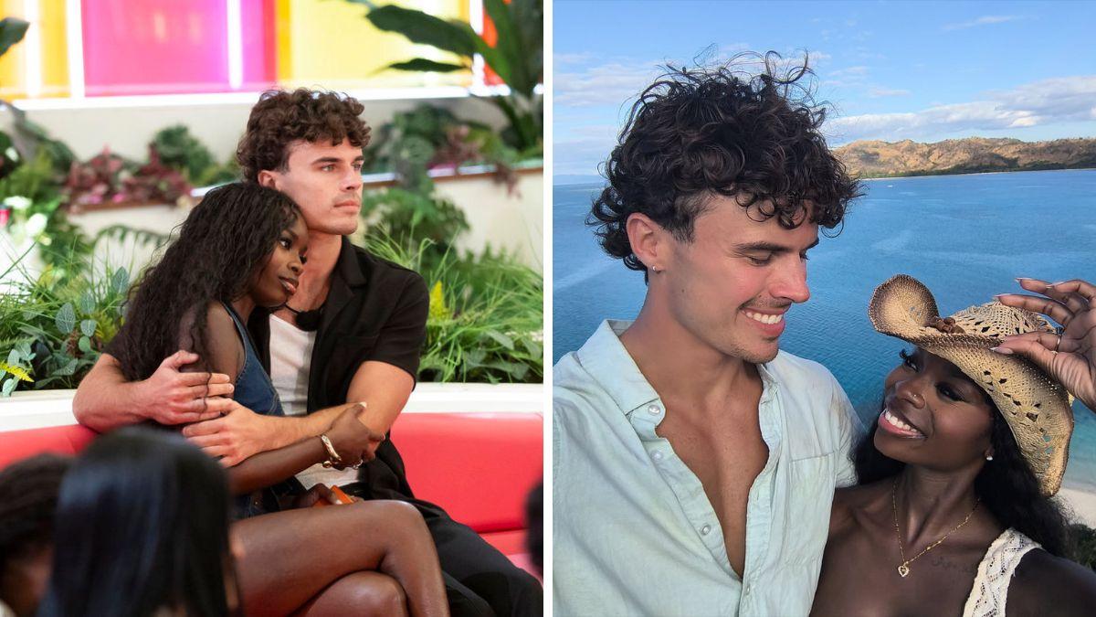 love island olandria carthen nic vansteenberghe cutest moments together photos