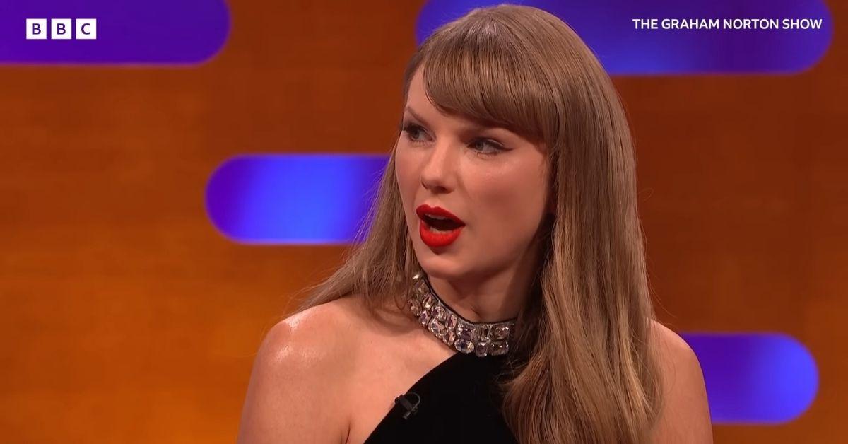 Photo of Taylor Swift appeared on 'The Graham Norton Show' hours before the release of her 12th studio album, 'The Life of a Showgirl.'