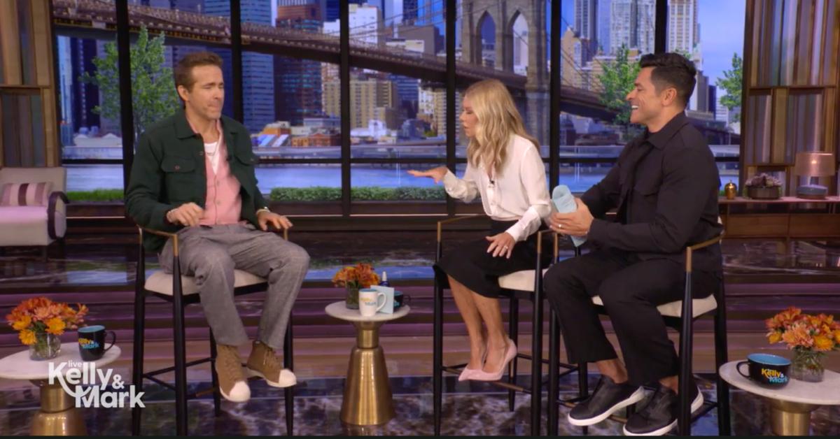 Image of Ryan Reynolds' text to Mark Consuelos made the audience laugh hysterically.